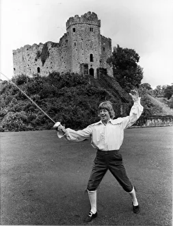 Actor Robin Askwith pictured at Cardiff Castle dressed ready for his latest romp in Actor Robin Askwith pictured at Cardiff Castle dressed ready for his latest romp in