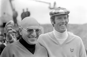 Actor Telly Savalas seen here playing golf. September 1974 S74-5732-001 Actor Telly Savalas seen here playing golf. September 1974 S74-5732-001