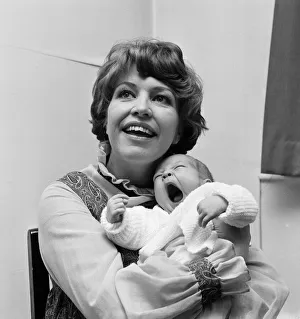 Actress Anne Reid at home in Manchester with her newborn baby son. 23rd November 1971 Actress Anne Reid at home in Manchester with her newborn baby son. 23rd November 1971