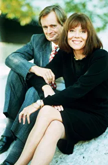 Actress Diana Rigg with Actor David McCallum - October 1989 dbase msi Actress Diana Rigg with Actor David McCallum - October 1989 dbase msi