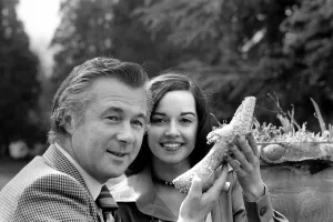 Actress: Gemma Craven and with Brian Forbes. April 1975 S75-1756-001 Actress: Gemma Craven and with Brian Forbes. April 1975 S75-1756-001