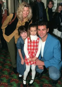 Actress Gillian Taylforth with Jeff Knight October 1997 with the children at Actress Gillian Taylforth with Jeff Knight October 1997 with the children at