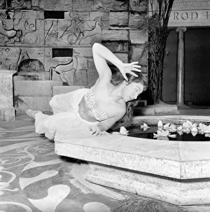 Actress Helga Pilarczyk seen here playing Salomi. September 1957 A528-006 Actress Helga Pilarczyk seen here playing Salomi. September 1957 A528-006