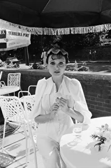 Actress Madeline Smith at the Summer party of the opening of the Cafe de la Paix at Actress Madeline Smith at the Summer party of the opening of the Cafe de la Paix at