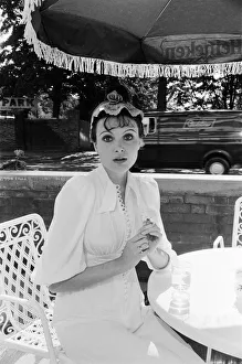 Actress Madeline Smith at the Summer party of the opening of the Cafe de la Paix at Actress Madeline Smith at the Summer party of the opening of the Cafe de la Paix at