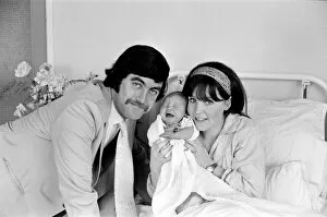Images Dated 15th February 1973: Actress Pauline Collins and her husband, actor John Alderton, have a new baby daughter