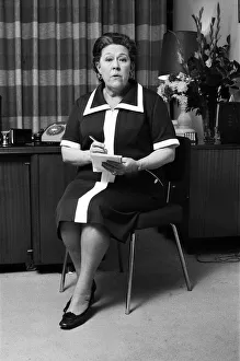 Actress Peggy Mount in Clifton slimline dresses. 14th February 1973 Actress Peggy Mount in Clifton slimline dresses. 14th February 1973