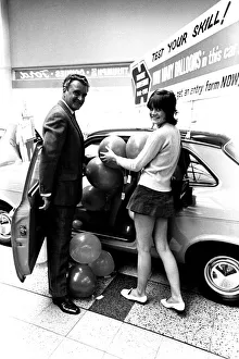 Actress Sally Geeson at Cowies car showroom in Sunderland in September 1970 Actress Sally Geeson at Cowies car showroom in Sunderland in September 1970
