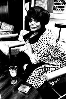 Actress and singer Eartha Kitt at the Swallow Hotel, Newcastle where she gave an Actress and singer Eartha Kitt at the Swallow Hotel, Newcastle where she gave an