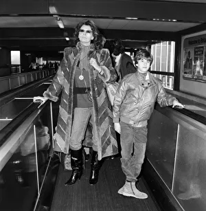 Actress Sophia Loren leaving London Airport for Los Angeles with her son Eduardo Actress Sophia Loren leaving London Airport for Los Angeles with her son Eduardo