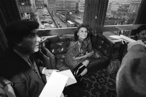Actress Sophia Loren pictured at the Piccadilly Hotel Manchester, December 1982 Actress Sophia Loren pictured at the Piccadilly Hotel Manchester, December 1982