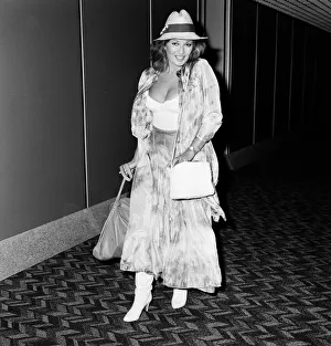 Actress Stephanie Beacham at LAP. 24th August 1987 Actress Stephanie Beacham at LAP. 24th August 1987