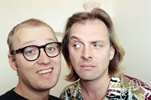 Ade Edmondson and Rik Mayall. 20th September 1991 Ade Edmondson and Rik Mayall. 20th September 1991