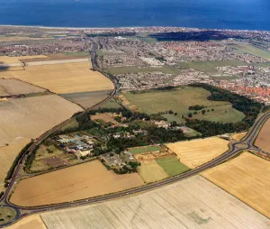 Aerial photograph of the site of English Estates latest development - Kirkleatham Aerial photograph of the site of English Estates latest development - Kirkleatham
