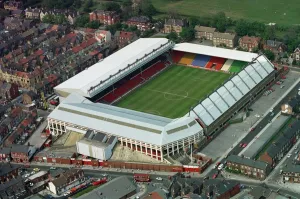 Aerial pictures of homecoming victory parade for Liverpool FC players Aerial pictures of homecoming victory parade for Liverpool FC players