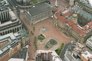 Aerial view of Birmingham City Centre showing Victoria Square and Chamberlain Square Aerial view of Birmingham City Centre showing Victoria Square and Chamberlain Square