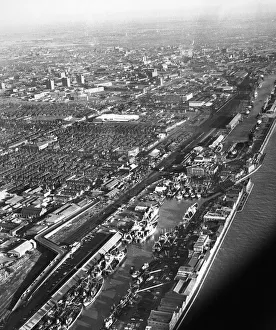 Aerial View of Hull and St Andrew's Dock. 1st July 1975 Aerial View of Hull and St Andrew's Dock. 1st July 1975