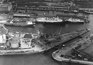 Aerial view of King George and Queen Elizabeth Docks, Hull Aerial view of King George and Queen Elizabeth Docks, Hull