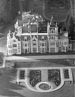 An aerial view of the mansion belonging to former Beatles member George Harrison An aerial view of the mansion belonging to former Beatles member George Harrison