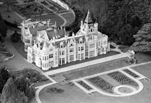 An aerial view of the mansion belonging to former Beatles member George Harrison An aerial view of the mansion belonging to former Beatles member George Harrison