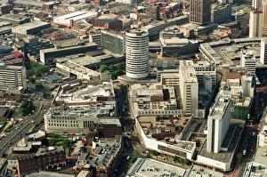 Aerial views of Birmingham city centre, taken from the BRMB Flying Eye. 15th June 1994 Aerial views of Birmingham city centre, taken from the BRMB Flying Eye. 15th June 1994