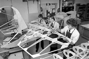 An aeroplane built by children from bits of wood and glue is confidently expected to fly An aeroplane built by children from bits of wood and glue is confidently expected to fly