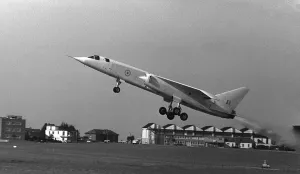 Aircraft The BAC TSR2 development aircraft Sept 1964 takes off from Boscombe Down Aircraft The BAC TSR2 development aircraft Sept 1964 takes off from Boscombe Down
