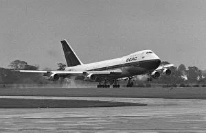 Aircraft BOAC Boeing 747 136 Aug 1970 First BOAC Boeing 747 Jumbo jet to land at Aircraft BOAC Boeing 747 136 Aug 1970 First BOAC Boeing 747 Jumbo jet to land at