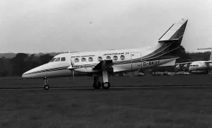 Aircraft British Aerospace BAe Jetstream May 1987 taxies out for a flight from BAe Aircraft British Aerospace BAe Jetstream May 1987 taxies out for a flight from BAe