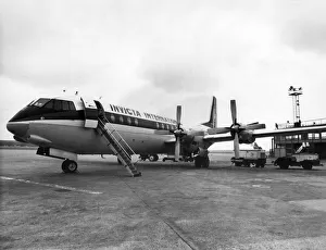 Aircraft Vickers Vanguard. April 1973 P004848 Aircraft Vickers Vanguard. April 1973 P004848