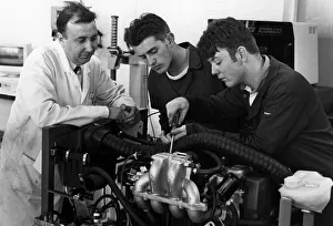 Alan Baker (left) with students Dave Banks (centre) and Gary Lewis Alan Baker (left) with students Dave Banks (centre) and Gary Lewis
