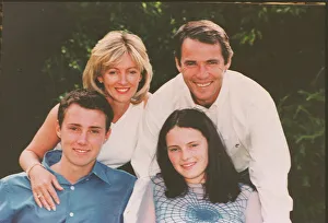 Alan Hansen BBC Sports Presenter September 1999 Pictured at home with family wife Alan Hansen BBC Sports Presenter September 1999 Pictured at home with family wife