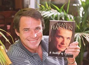Alan Hansen BBC Sports Presenter September 1999 Pictured at home in conservatory Alan Hansen BBC Sports Presenter September 1999 Pictured at home in conservatory