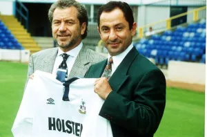 Alan Sugar Chairman of Tottenham Hotspur with Manager Ossie Ardiles Alan Sugar Chairman of Tottenham Hotspur with Manager Ossie Ardiles
