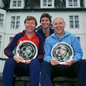Alex Ferguson Manager Aberdeen FC, Martin Buchan & Jim McLean Manager Dundee United after Alex Ferguson Manager Aberdeen FC, Martin Buchan & Jim McLean Manager Dundee United after