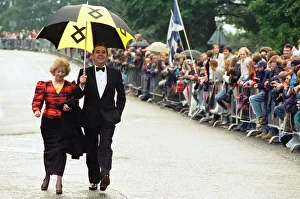 Alex Salmond attends the premiere of Braveheart in Stirling, Scotland. 3rd September 1995 Alex Salmond attends the premiere of Braveheart in Stirling, Scotland. 3rd September 1995