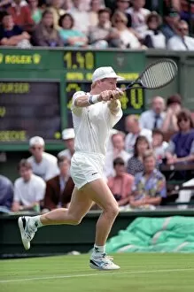 Images Dated 22nd June 1992: All England Lawn Tennis Championships at Wimbledon. Jim Courier in action during