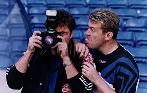 Ally McCoist and Andy Goram turn the camera on the photographers Rangers football Coca Ally McCoist and Andy Goram turn the camera on the photographers Rangers football Coca