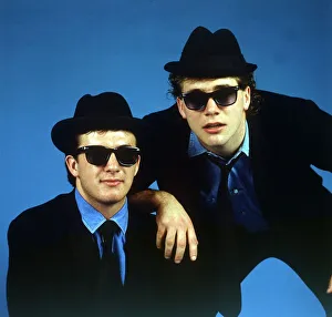 Ally McCoist & Derek Ferguson dressed up December 1987 Ally McCoist & Derek Ferguson dressed up December 1987