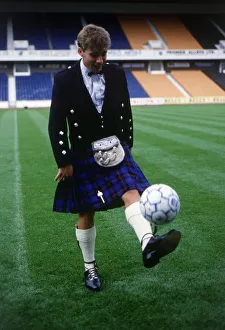 Ally McCoist launching Rangers tartan September 1989 Ally McCoist launching Rangers tartan September 1989