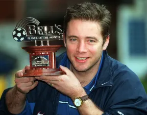 Ally McCoist with Player of the Month award April 1998 Ally McCoist with Player of the Month award April 1998