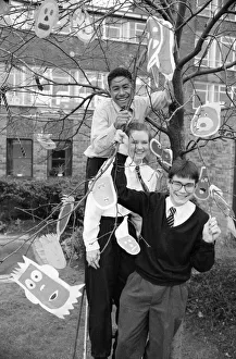 Almondbury High School pupils dress almond tree as part of GCSE art for National Tree Almondbury High School pupils dress almond tree as part of GCSE art for National Tree