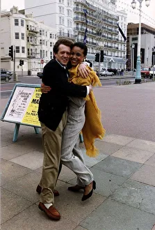 Alphonsia Emmanuel Actress With Fellow Actor Miles Anderson Who Star In The TV Programme Alphonsia Emmanuel Actress With Fellow Actor Miles Anderson Who Star In The TV Programme
