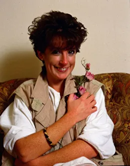 Amanda Kirby holding a flower November 1984 Amanda Kirby holding a flower November 1984