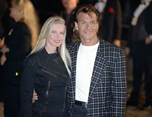 American actor Patrick Swayze arrives for the grand opening of the Planet Hollywood American actor Patrick Swayze arrives for the grand opening of the Planet Hollywood