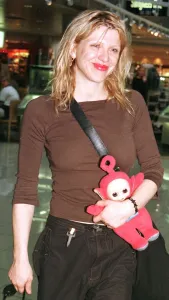 American actress/singer Courtney Love October 1998 leaves Heathrow Airport after American actress/singer Courtney Love October 1998 leaves Heathrow Airport after