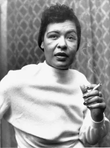 American jazz singer Billie Holiday Jazz Singer in the UK ahead of her first concert American jazz singer Billie Holiday Jazz Singer in the UK ahead of her first concert