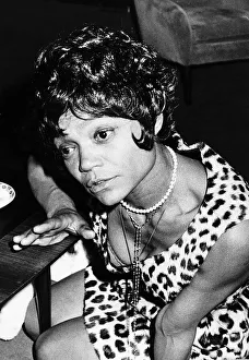 American singer and actress Eartha Kitt at Heathrow Airport as she arrives in the UK to American singer and actress Eartha Kitt at Heathrow Airport as she arrives in the UK to