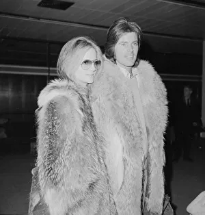American singer and film actor Rick Nelson accompanied by his wife Kristin American singer and film actor Rick Nelson accompanied by his wife Kristin