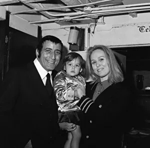 American singer Tony Bennett in London with his wife Sandra American singer Tony Bennett in London with his wife Sandra
